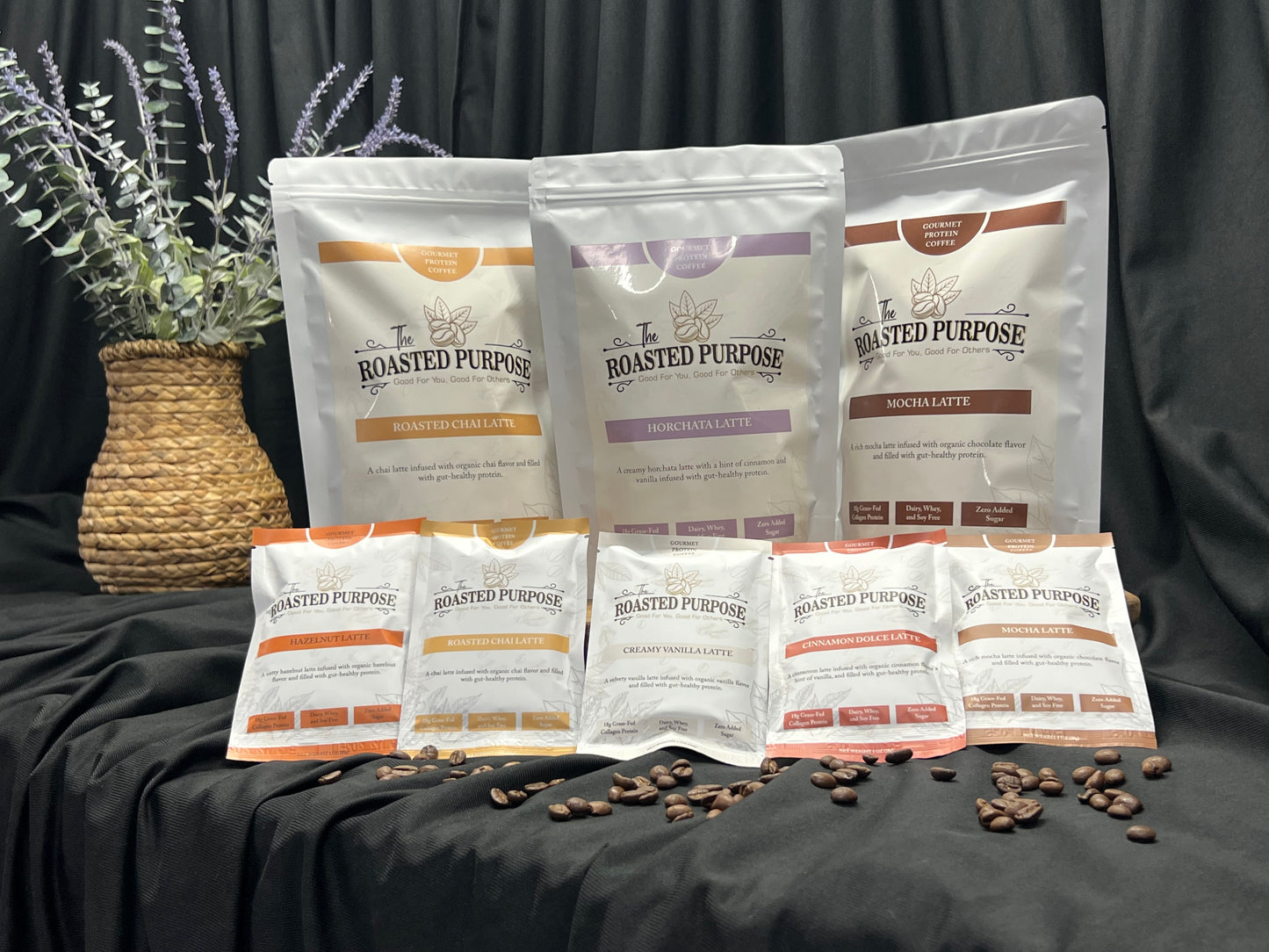 Roasted Purpose Premium Instant Grass-Fed Collagen Protein Coffee