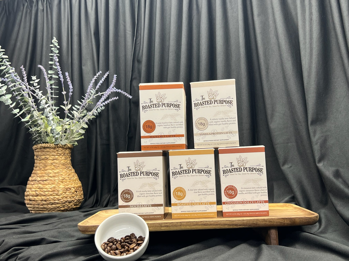 Roasted Purpose Premium Instant Grass-Fed Protein Coffee- Individual Pack of 10